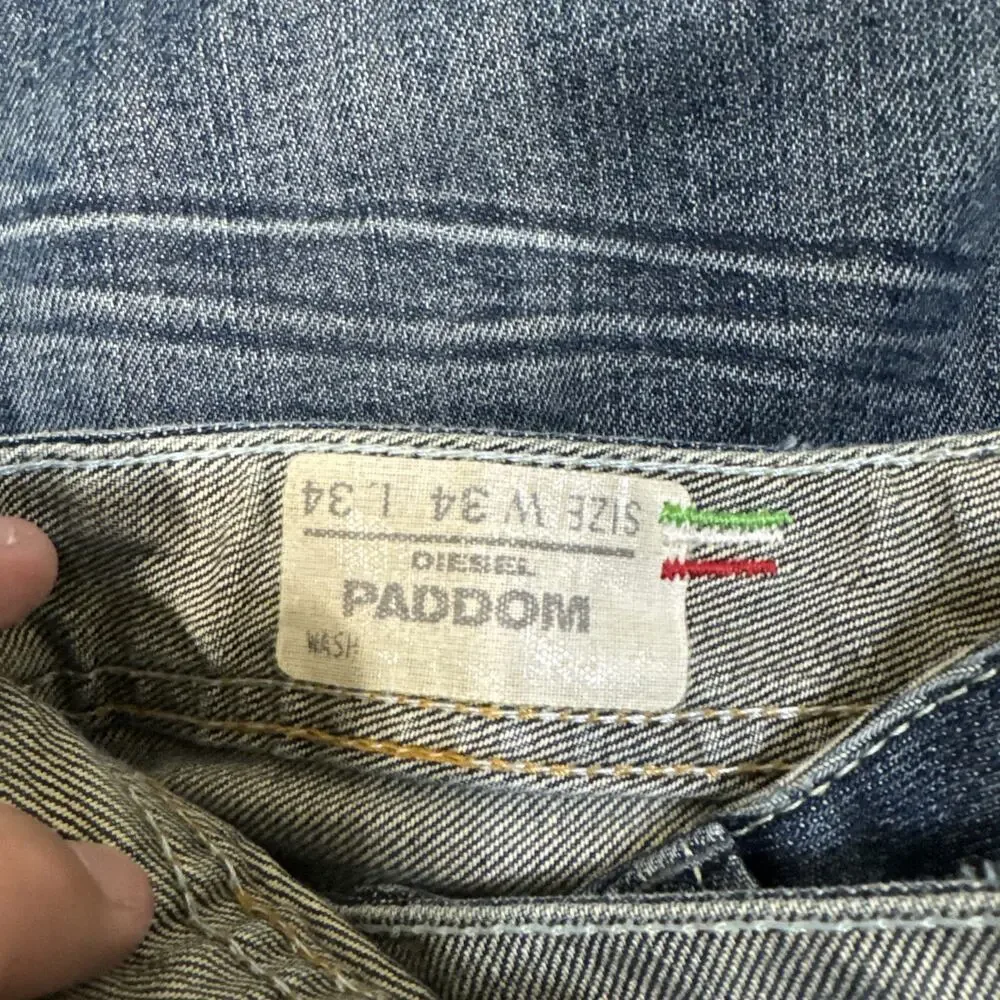 DIESEL INDUSTRY MEN'S JEANS PADDOM SPECIAL STRAIGHT REG 34 (32x32) Whiskering